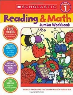 Scholastic Reading & Math Jumbo Workbook Grade 1
