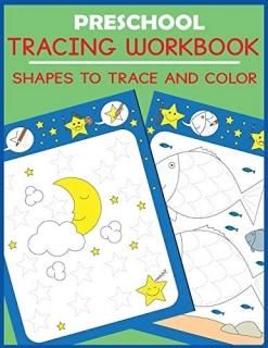 Preschool Tracing Workbook Shapes to Trace and Color