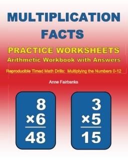 Multiplication Facts Practice Worksheets Arithmetic Workbook With Answers Reprod