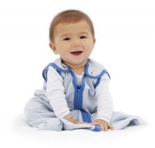 Baby Deedee Sleep Nest Lite Baby Sleeping Bag Heather Blue Large by baby deedee 