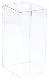 1-Pack - Clear Acrylic Display Case With Bevelled Edge 11cm x 10cm x 23cm
