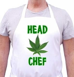 Head Chef Marijuana Apparel Cannabis Aprons Weed Aprons Cannabis Apparel