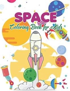 Space Coloring Book for Kids Fun Ultimate Outer Space Coloring with Planets rock