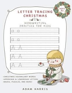 Letter Tracing Christmas Handwriting Practice for Kids Alphabet for Kids
