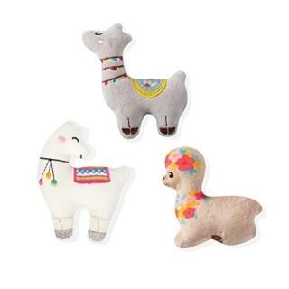 Fringe Studio Pet Toy Small Dog Toy Set Llama Love 3 Pieces 289409