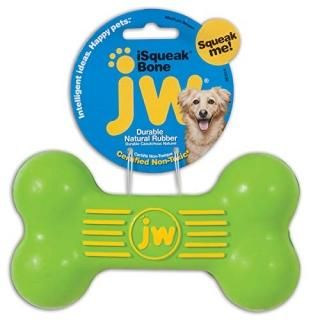 JW PET ISqueak Squeaker Dog Puppy Fetch Chew Toy MEDIUM BONE 5.5 inch
