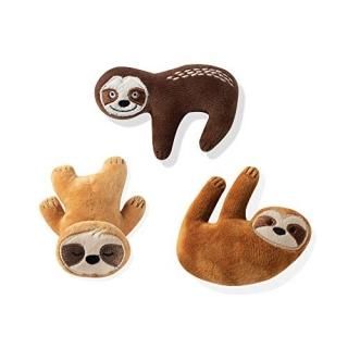 Fringe Studio Pet Toy Small Dog Toy Set Sloth Themed 3 Pieces 289406