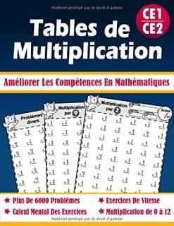 Tables de Multiplication CE1  CE2 Plus De 6000 Op?rations Exercices Chronom?tr?s