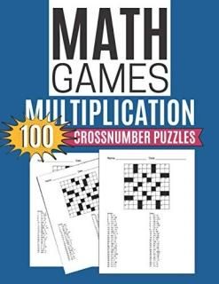 Math Games MULTIPLICATION 100 Crossnumber Puzzles