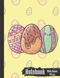 Notebook Silly Cute Easter Eggs Notebook for Everyone  Happy Easter Notebook for
