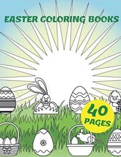 Easter Coloring Books For Kids For Adults Childrens Bunny Board Toddler