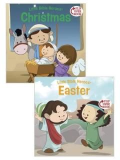 Christmas / Easter Flip-Over Book Little Bible Heroes
