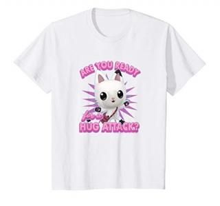 Kids Gabby's Dollhouse Pandy Paws Are You Ready For A Hug Attack T-Shirt