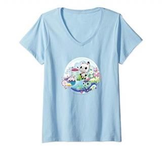 Womens Gabby's Dollhouse Group Collection V2 V-Neck T-Shirt