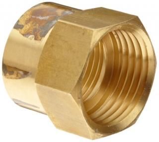 Anderson Metals Brass Garden Hose Fitting Connector 3/4 Female Hose ID x 1/2 Fem