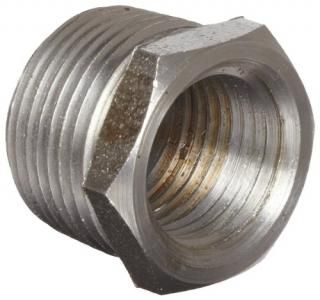 Anvil 8700129250 Malleable Iron Pipe Fitting Hex Bushing 1 NPT Male x 3/8 NPT Fe