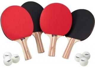Viper Table Tennis Accessory Set with 4 Rackets and 6 Balls