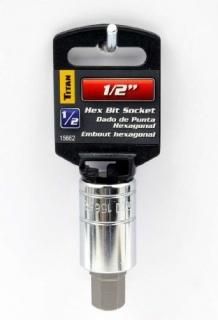 Titan Tools 15662 1/2-Inch Drive x 1/2-Inch Hex Bit Socket