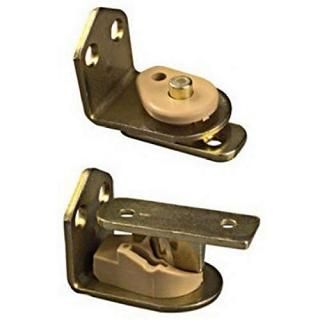 Updated Packaging - National Hardware DPV130 Swing N Stay Cafe Door Hinge in Bra