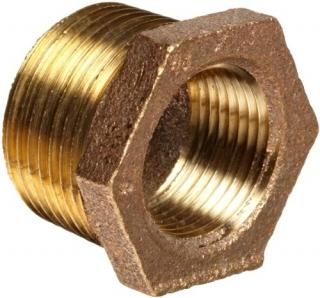Anderson Metals - 38110-1208 Brass Threaded Pipe Fitting Hex Bushing 3/4 Male x 