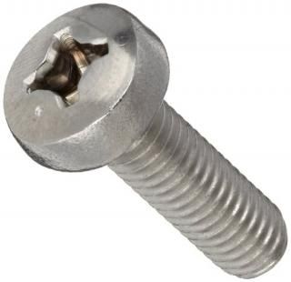 18-8 Stainless Steel Machine Screw Plain Finish Pan Head Phillips Drive Meets AS
