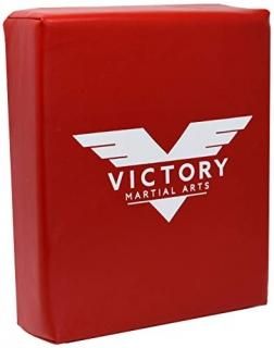 Victory Martial Arts Square Karate Hand Target Pad for Punching and Kicking Red