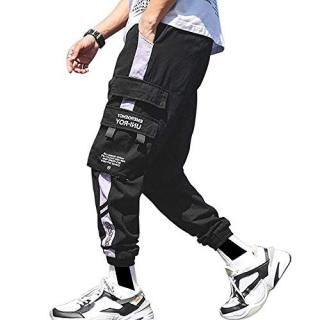 XYXIONGMAO Streetwear Hip Hop Pants Cargo Pants Joggers for Men Couple Women's S