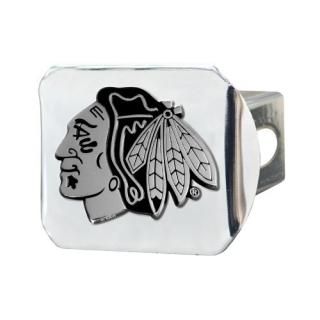 FANMATS 14963 NHL Chicago Blackhawks Chrome Hitch CoverMulti3.4x4
