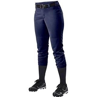 Large Navy - Alleson Ahtletic Women's Fastpitch/Softball Belt Loop Pant