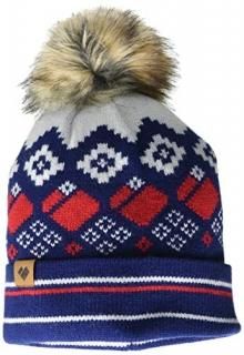 Obermeyer Durango Faux Fur Pom Beanie Navy One Size