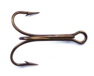 Size 6/0 Bronze - Mustad 3551 Classic Treble Standard Strength Hook