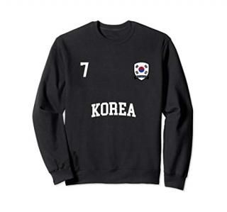 Korea Sweatshirt 7 Korean Flag Soccer Football Shirt
