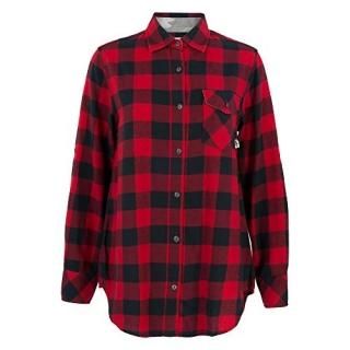 Duck and Buck Commander Nock Boyfriend Plaid Shirt Red Extra Small