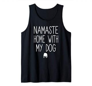 Bulldog Dog Pet Doggo Puppy Barre Spin Workout Fitness Fit Tank Top