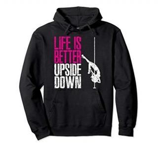 Funny Pole Dance Dancing Womens Pole Fitness Quote Workout Pullover Hoodie