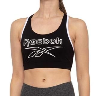 Reebok Women's Wireless Racerback Sports Bra - Medium Impact Athletic Active Fit