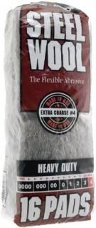 Homax Products 4 4 Homax Steel Wool Pad No Grit Gray