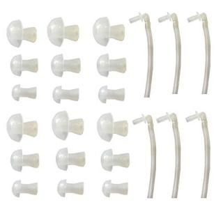 18pcs Ear Plug with 6 tubes Siemens Resound BTE Hearing Aid Aids Eartips Domes s