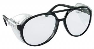 SAS Safety 5125 Classic Safety Glasses with Polybag Black Frame/Clear Lens