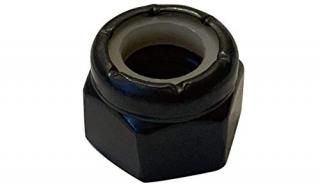 1/4-20 NE Nylon Insert Hex Lock Nut Black Oxide Pack of 100