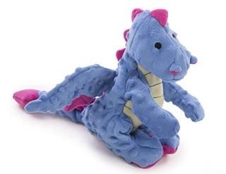 Sherpa Baby Dragon Periwinkle Dog Toy with Chew Guard Go Dog by Sherpa