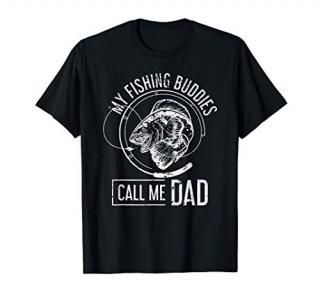 Fishing Buddies Fishermen Fathers Day Gift Son Dad Fishing T-Shirt