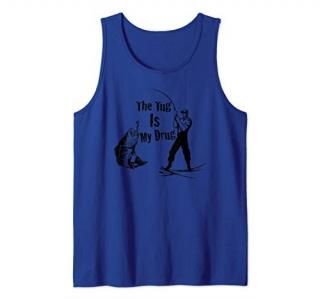 The Tug Is My Drug - Funny Bass Fishing Tank Top