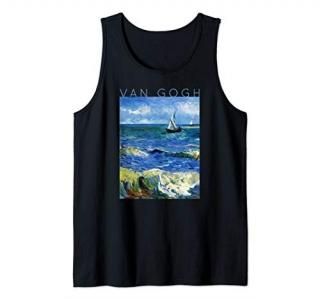 Van Gogh Fishing Boats Cool Artist Gifts For Women Men #9 Tank Top