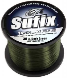 18kg Dark Green - Sufix Tritanium Plus 0.1kg Spool Size Fishing Line