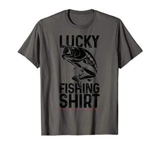 Fishing Funny Largemouth Bass Fisherman Gift Lucky Fishing T-Shirt