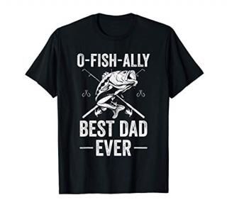 Funny Fishing Dad Fisherman Best Dad Ever Fish Man T-Shirt