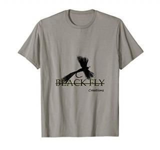 Mens Fly Fishing Shirt River Fishing Dry Fly Black Fly Creations