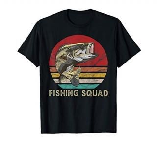Fishing Squad Group Vintage Fishing Trip Matching T-Shirt