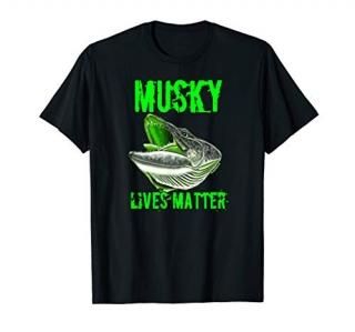 Musky Lives Matter New Muskie Fishing Shirts By Black Fly T-Shirt